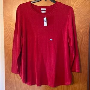 NWT Van Heusen Long Sleeve Red Sweater